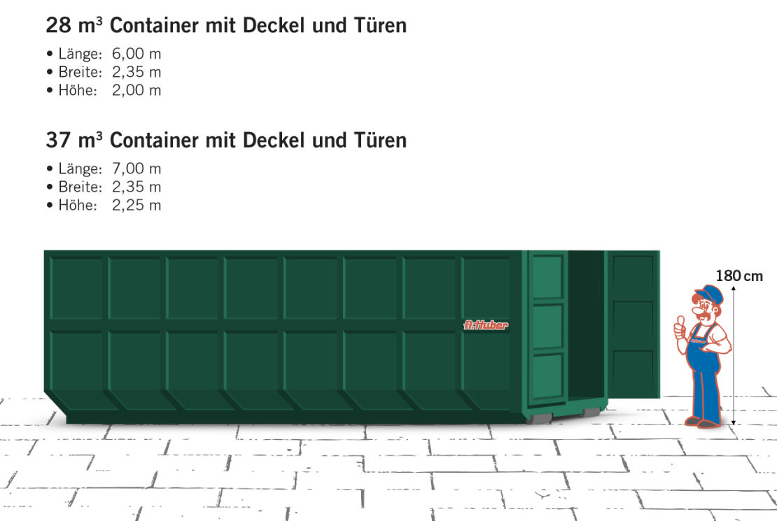 28 und 37 cbm Container