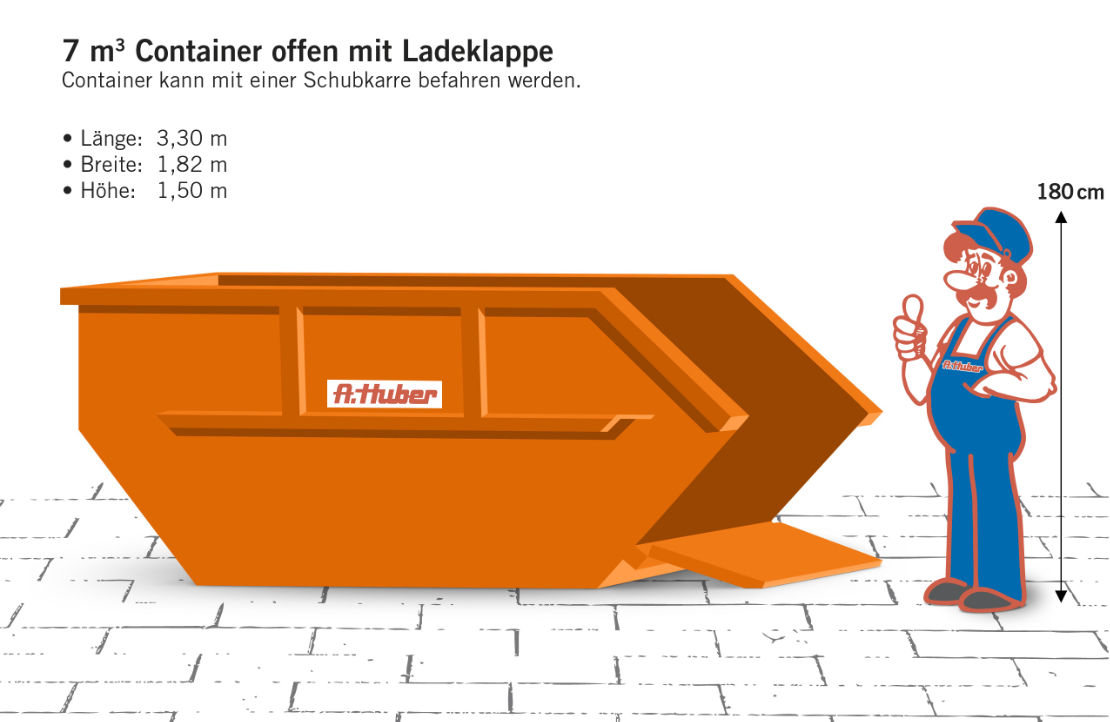 7 cbm Container ohne Deckel